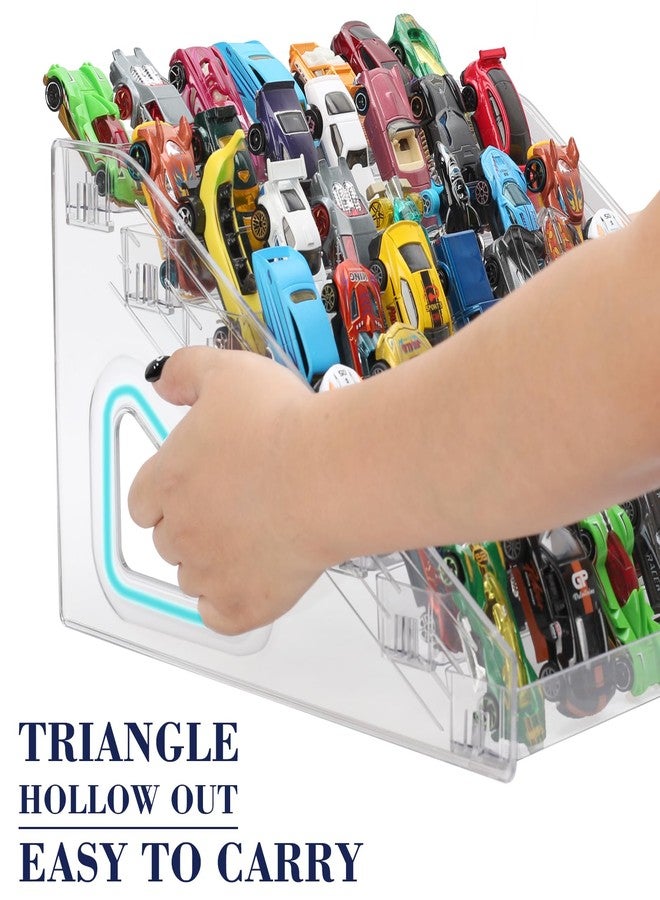 KISLANE 7-Layer Matchbox Car Display Case - Transparent Acrylic, Holds 63 Cars, Ideal for Collecting and Organizing 1:64 Scale Toy Cars (Transparent) - Image 5